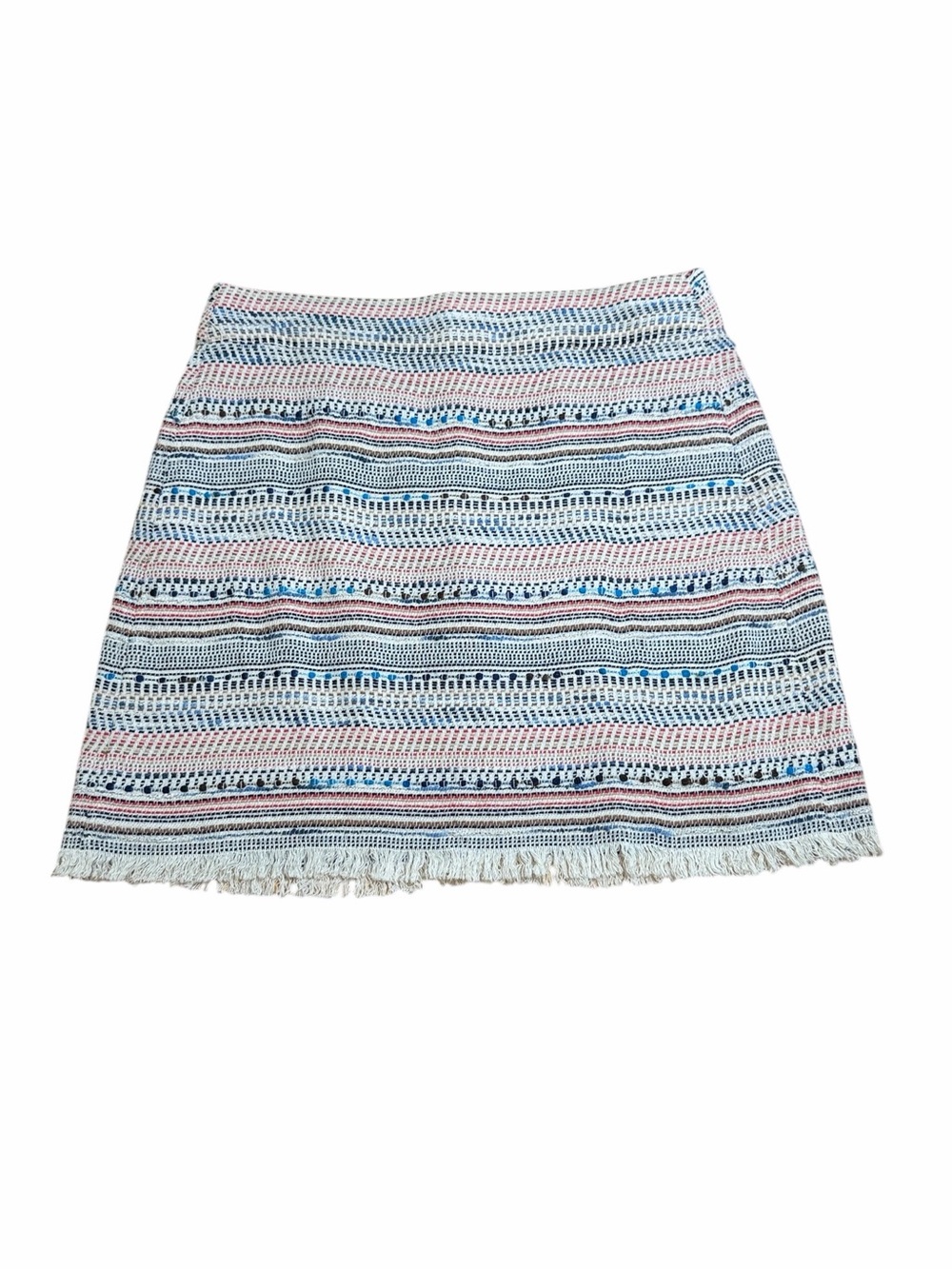 Ann Taylor LOFT Multicolor Striped A-Line Skirt Size 6